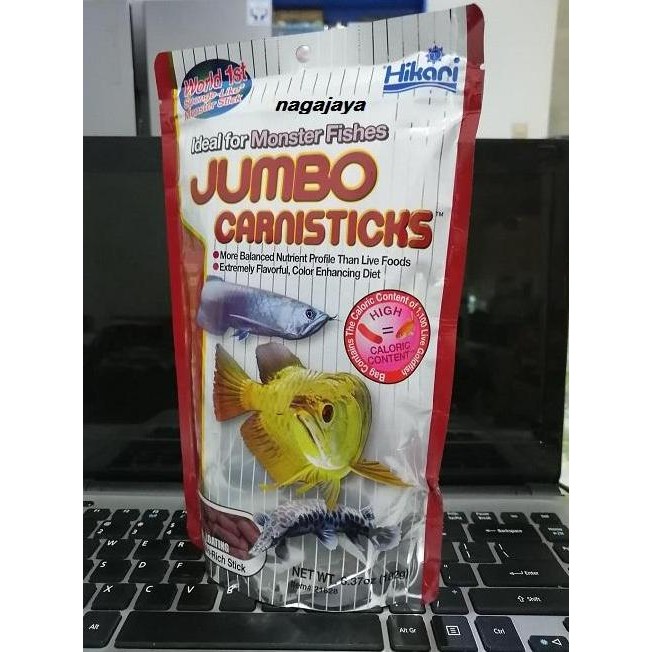 Terlaris Hikari Jumbo Carnisticks 182 Gr Original Pakan Pelet Ikan Predator