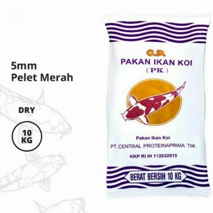 Terlaris Pakan/Pelet Ikan Hias Koi Pk-5 (5Mm) 10 Kg Kualitas Bagus