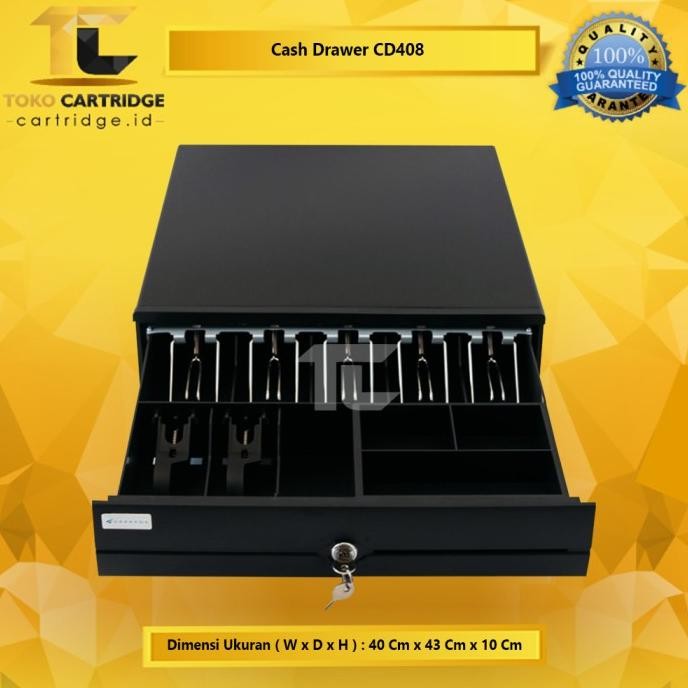 

HARGA DISC - Laci Iware Drawer Cash Uang Kasir CD-408 RJ11 Hitam / Biru