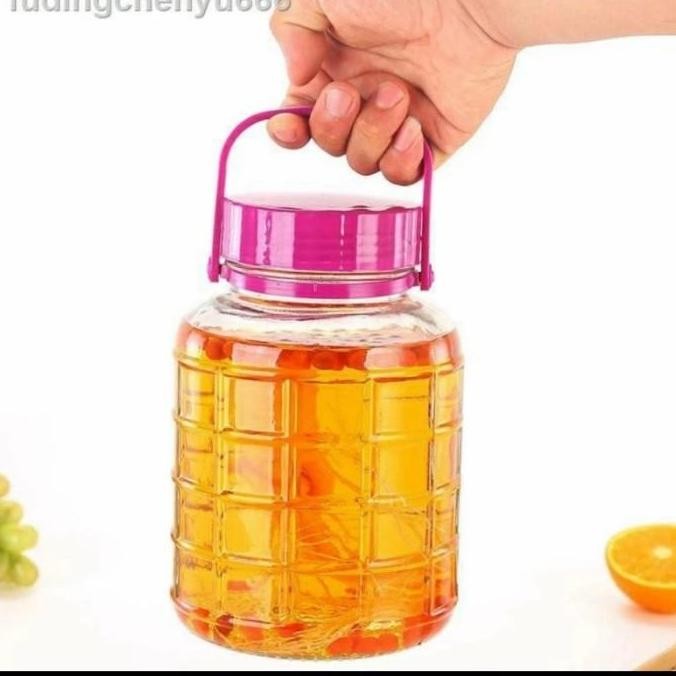 *****] Toples Kue Kaca Lebaran Makanan Kombucha Biskuit Snack Asinan Ungu 2L