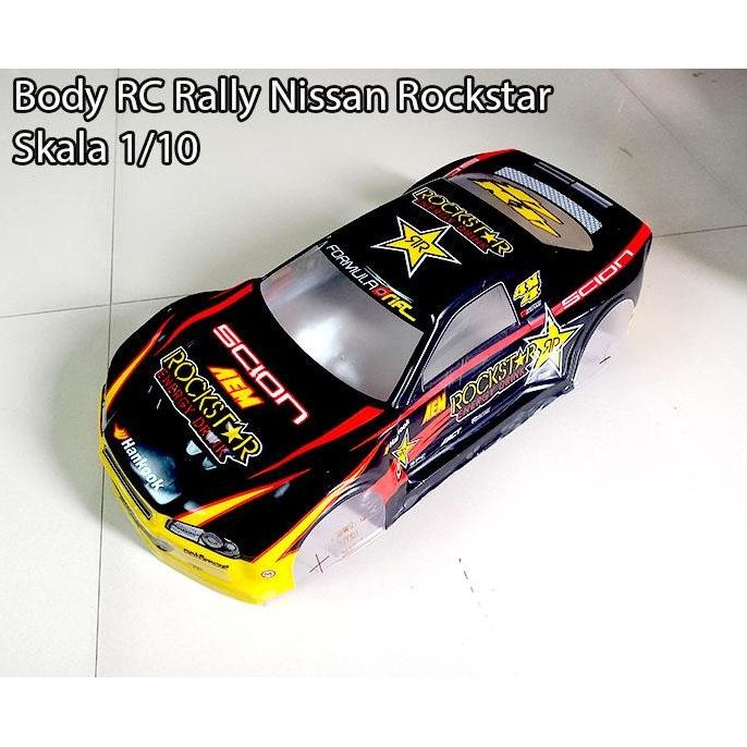 Spesial Body Rc Rally Nissan Rockstar Skala 1/10
