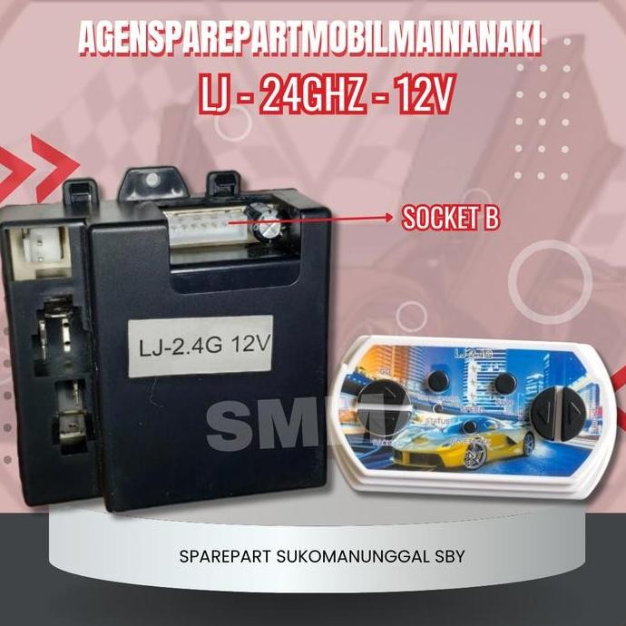 Spesial Receiver Remot Control 2,4Ghz 12V (Modul Pcb) Mobil Mainan Aki