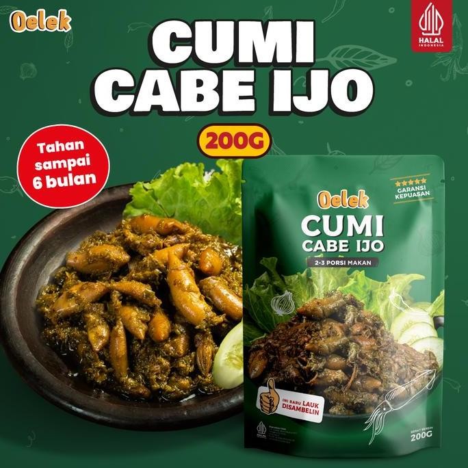 

Cumi Cabe Ijo Oelek / Lauk Cumi Cabai ijo / Lauk Siap Saji