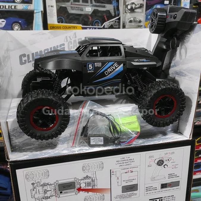 Terjangkau Mobil Remote Control Climbing Car Offroad Cross-Country 4X4 Car Spray