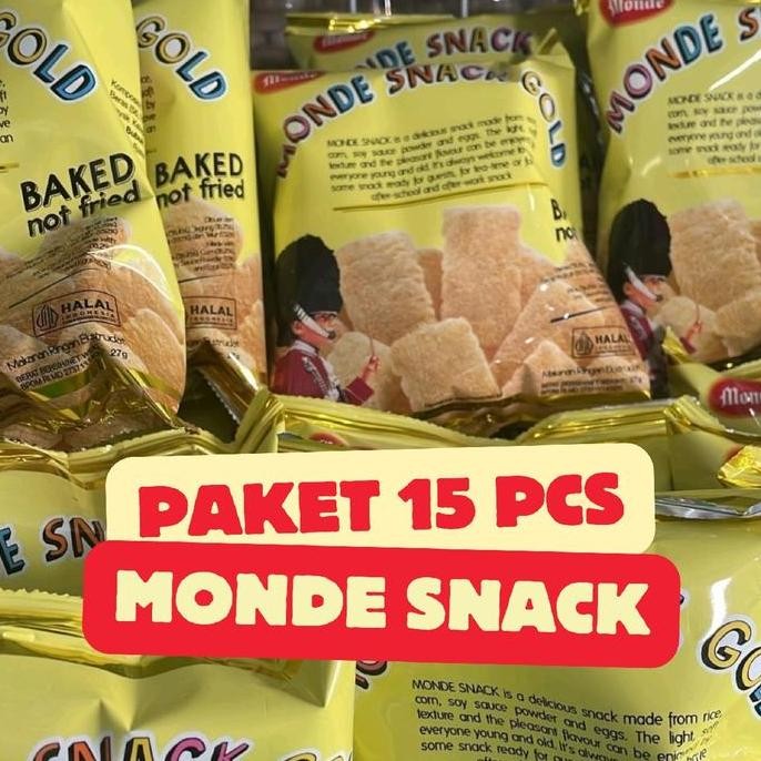 

PAKET 15 PCS MONDE SNACK MURAH Gift Food Manis