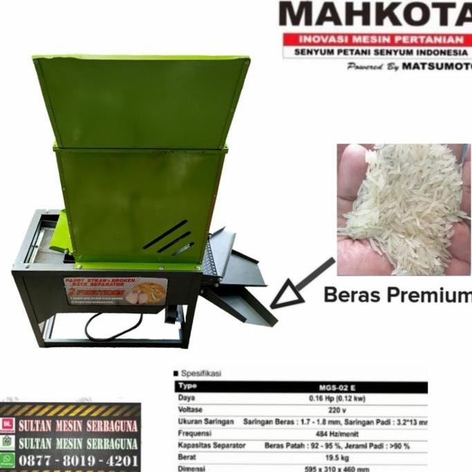 

Terlaris Mesin Pengayak Beras Dan Padi / Separator 2 Fungsi