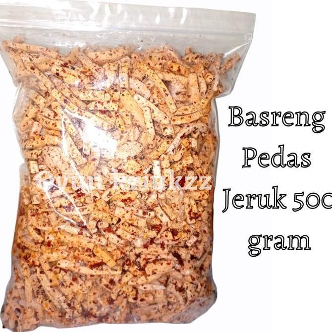 

basreng pedas daun jeruk 500 gram BEST SELLER ( COD ) OYUN KRIUKZZ goreng kering Food Snacks