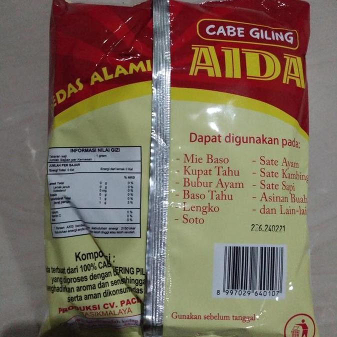 

Aida cabe giling 500g
