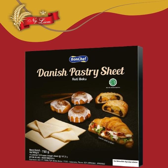 

BON CHEF Danish Pastry Sheet Instant 750 gram (GOJEK/GRAB ONLY)