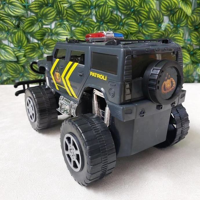 Miliki Mainan Mobil Polisi Jeep Sirine Polisi Jumbo
