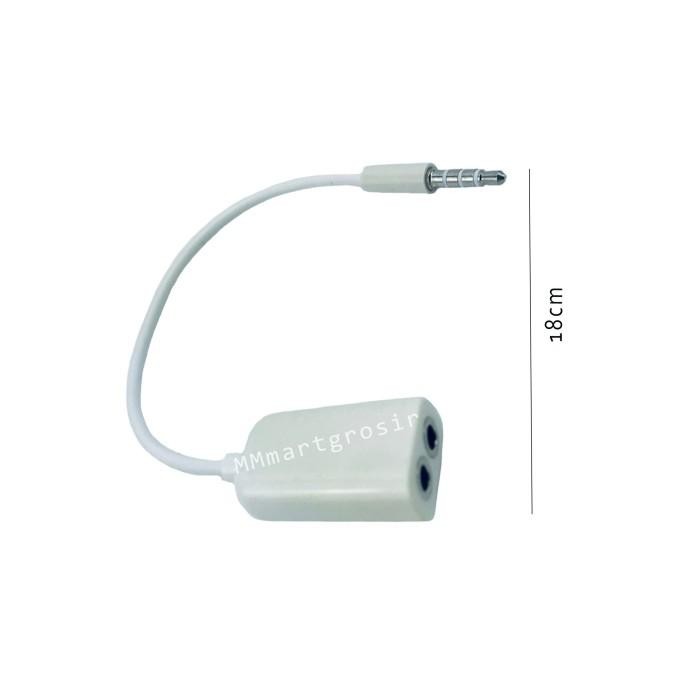Kabel Audio / Audio Cable 3.5Mm Aux / Kabel Putih / Kabel Ky-39