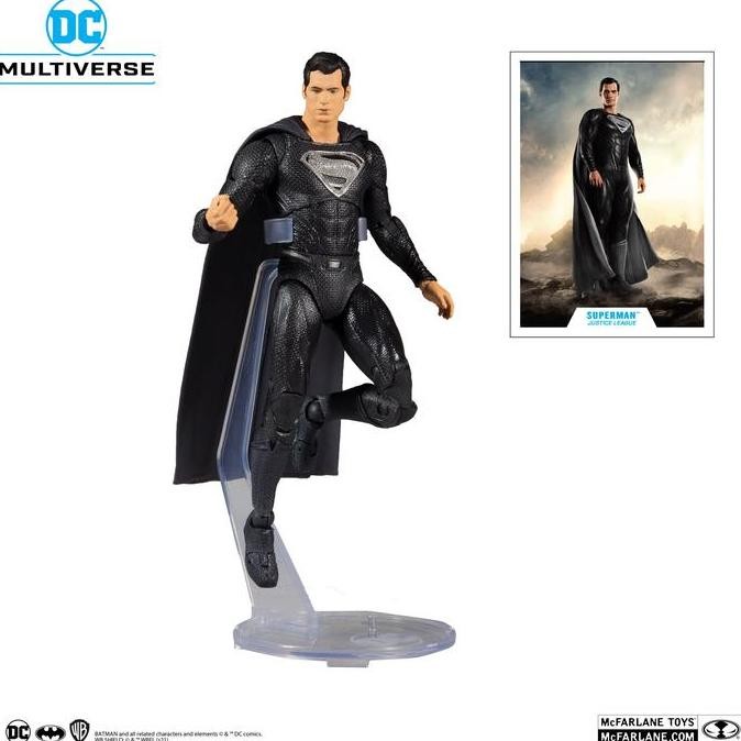 Mcfarlane Superman Justice League Black Suit MISB