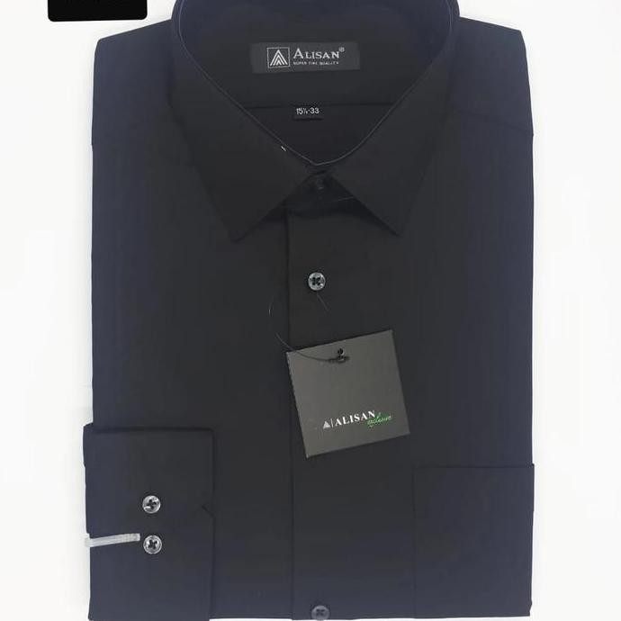 ALISAN Original Slimfit Kemeja Pria Lengan Panjang Abu 6 (Abu tua)