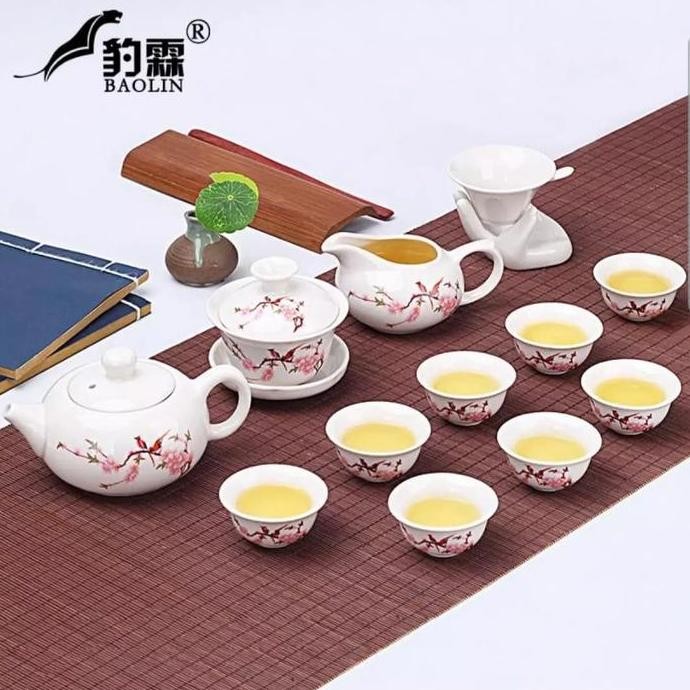 HARGA DISC - perlengkapan chinese tea set keramik - teh set keramik