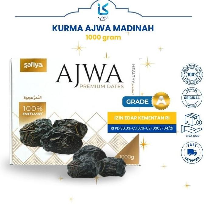 

Kurma Ajwa Kemasan Dus 1 Kg Kurma Ajwa Madinah