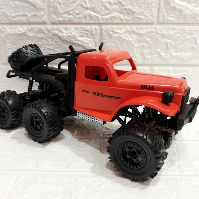 Miliki Mainan Rc Rock Crawler 6X4 2.4Ghz Skala 1:16 Mobil Remot Radar Sni