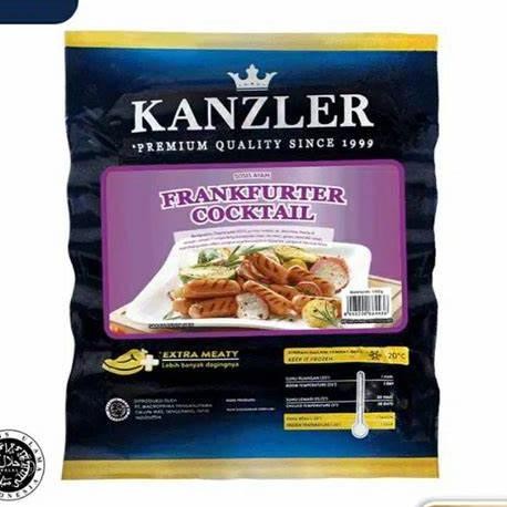 

Berkualitas Kanzler Frankfurter Cocktail 500 G Prermium