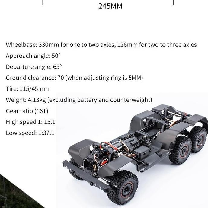 Diskon Yikong Yk6101 1/10 Rc 66 Pickup Truck Rtr Vs Trx6