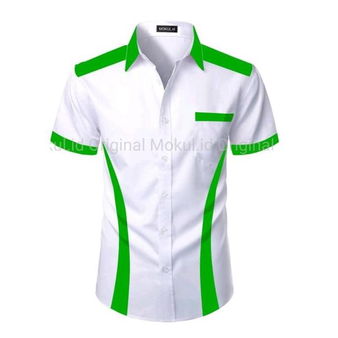 Kemeja Seragam Kerja/Atasan Seragam Kerja/Seragam Kantor/Kemeja Kombinasi/Pdh/Pdl Pria Wanita Baju H