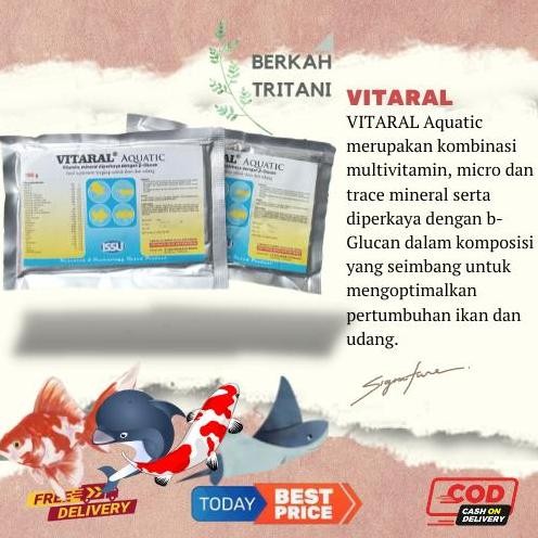 Terlaris Vitaral Aquatic Suplemen Lengkap Untuk Ikan Udang Vitamin Mineral