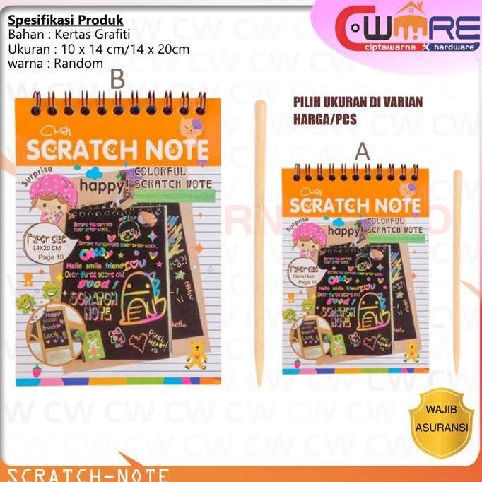 

siap kirim] Scratch Note Magic / Buku Gambar Gores Anak 10x14cm/14x20cm - SLB