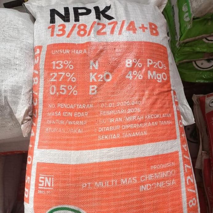 

Terlaris Pupuk Npk 13 8 27 4 Merk Daun Sawit 50Kg