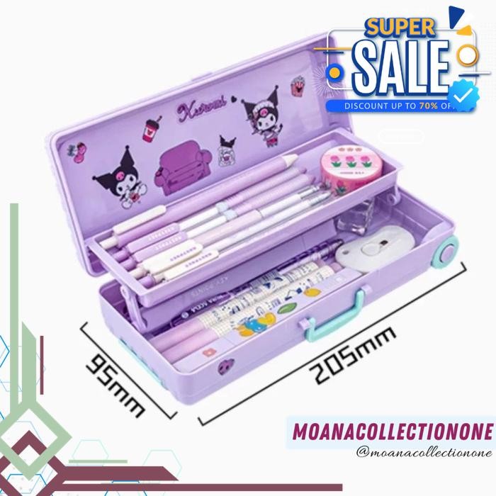 

TEMPAT PENSIL SANRIO KOPER TROLI DORONG / KOTAK PENSIL SANRIO TROLI KOPER RODA / PENCIL CASE SANRIO 2 TINGKAT KOPER TROLI RODA DIJAMIN GRATIS ONGKIR