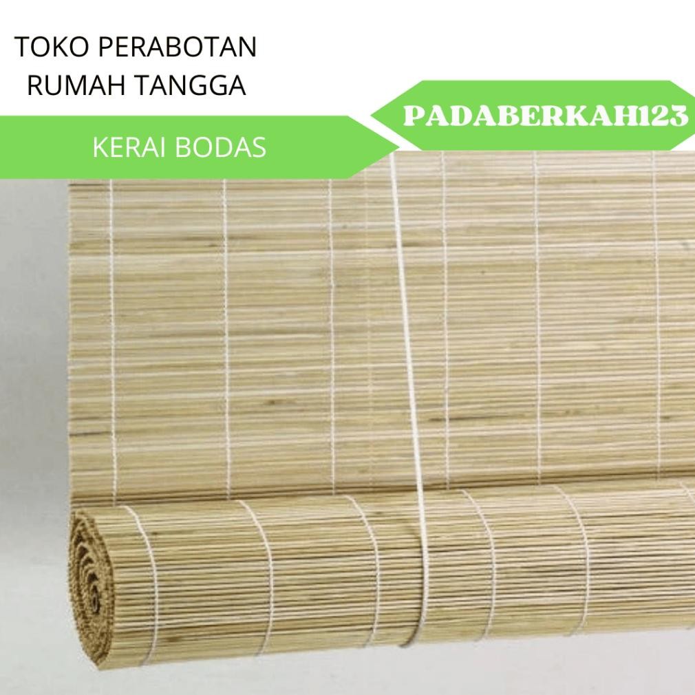 Kerai Bambu Lidi kecil Tirai Bambu Gulung