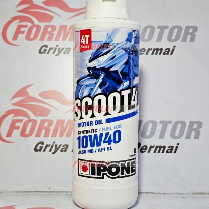 (Oli Mesin & Gardan) Ipone Scoot All Series - Oli Mesin Motor Matic Premium (Original Resmi) Promo