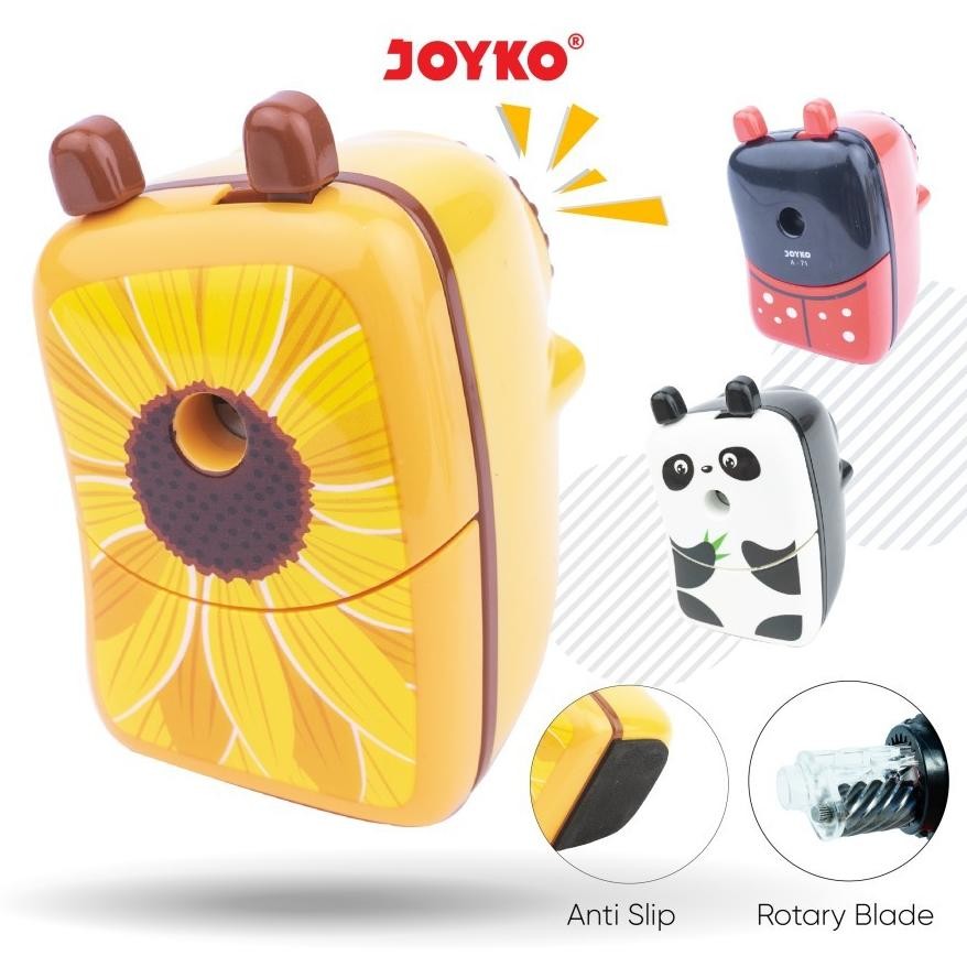

Io-98 Ghs-55 Serutan Putar Rautan Pensil Joyko A71 Karakter - Sharpener Anti Slip A-71 Unik Viral