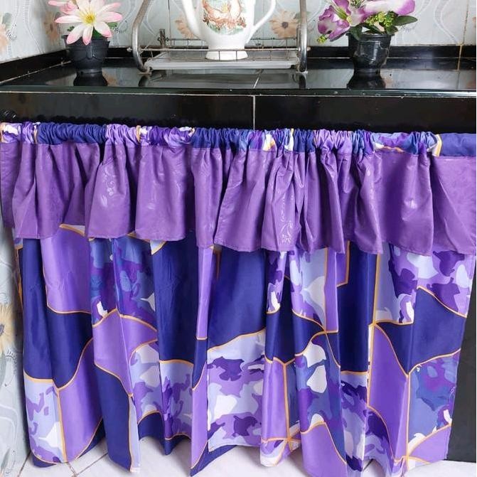 TERLARIS PAKET 4 PCS GORDEN KOLONG DAPUR BAHAN KATUN HORDENG KAIN KORDEN