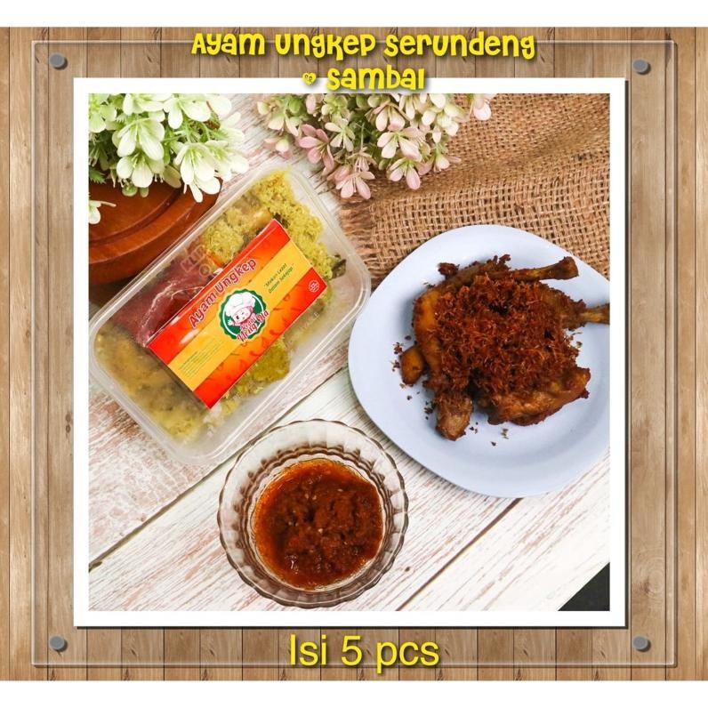 

Berkualitas Ayam Ungkep Serundeng Isi 5 + Sambal By Kedai Neng Ola - Frozen Berkualitas