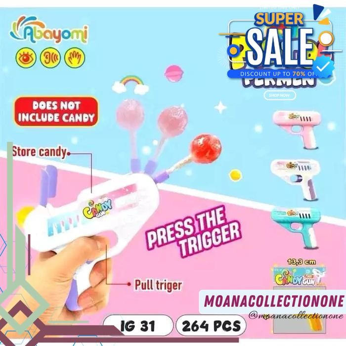 

MAINAN PISTOLL PERMEN LOLIPOP CANDY GUN LOLLIPOP VIRAL BEST SELLER