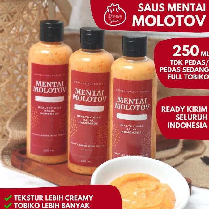 

Tersedia Saos Saus Mentai Sauce Halal Molotov by Dimsum Ginuk | Mentaiko