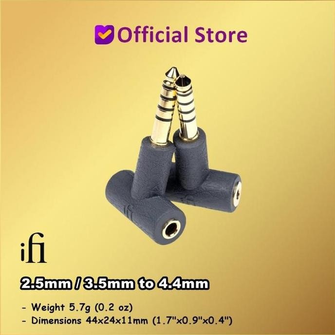 Termurah IFi 2.5mm 3.5mm to 4.4mm Headphone Adapter Konektor 2.5 3.5 to 4.4 mm