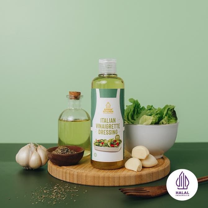 

Tersedia Apron Kitchen Vinaigrette Dressing Salad Saus Selai Italia Botol 250ml