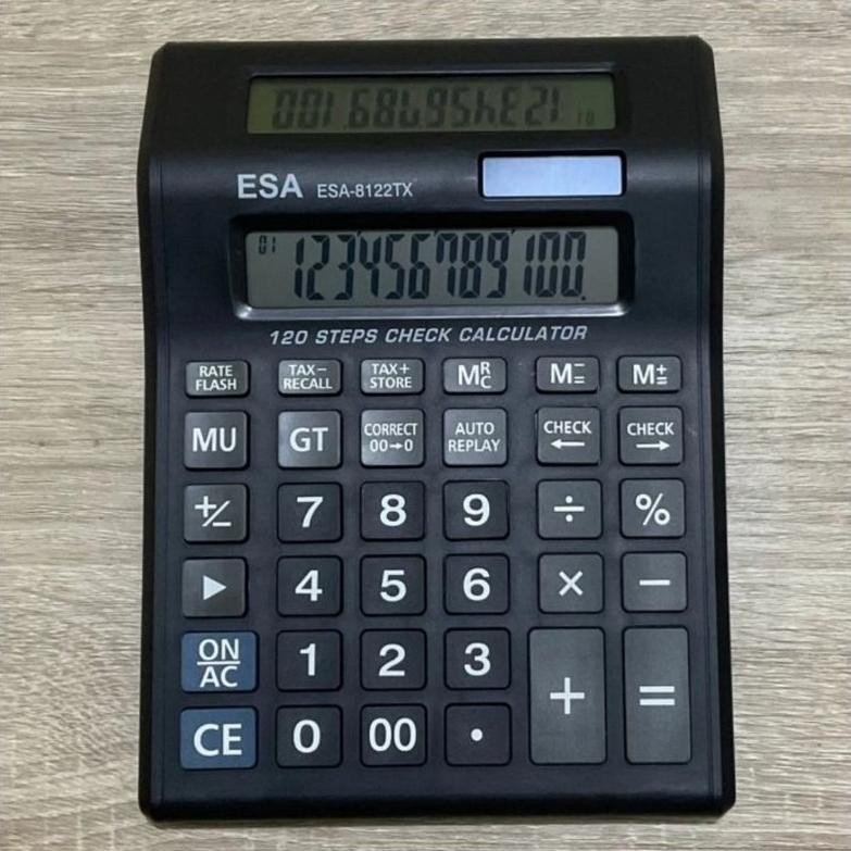 

Fg-87 Bas-12 Kalkulator Esa 8122 Tx 2 Display Calculator Check Correct Cek Ulang 12Digit Terlaris