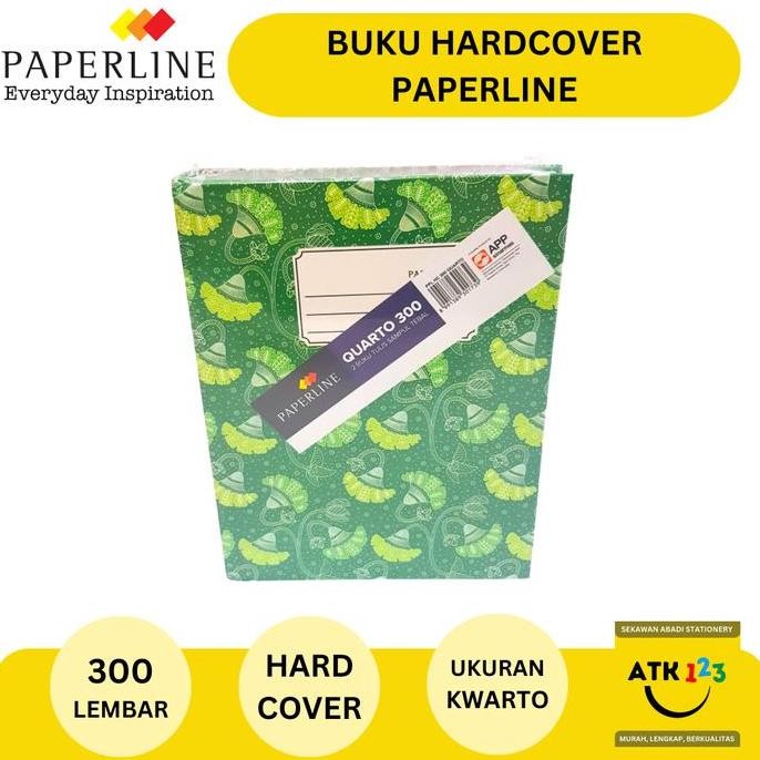 

produk baru!! buku hardcover quarto / kwarto merk paperline isi 300 lembar