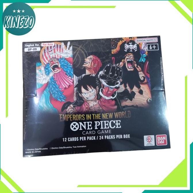 Terlaris One Piece OP 09 ENGLISH Booster Box The Four Emperors Bandai Inggris Card Game TCG SALE