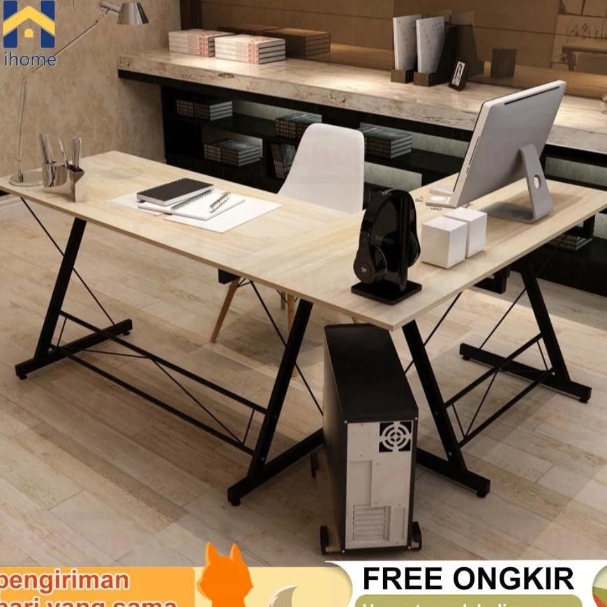 Meja L Meja Kerja L Meja Kantor Serbaguna Meja Gaming Meja PC L shaped Desk