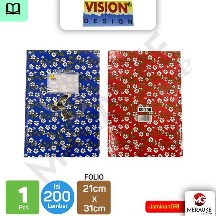 

produk baru!! hard cover vision folio 200 lembar