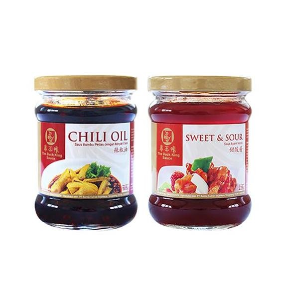 

PROMO THE DUCK KING SAUCE PAKET DUA - CHILI OIL + SWEET SOUR