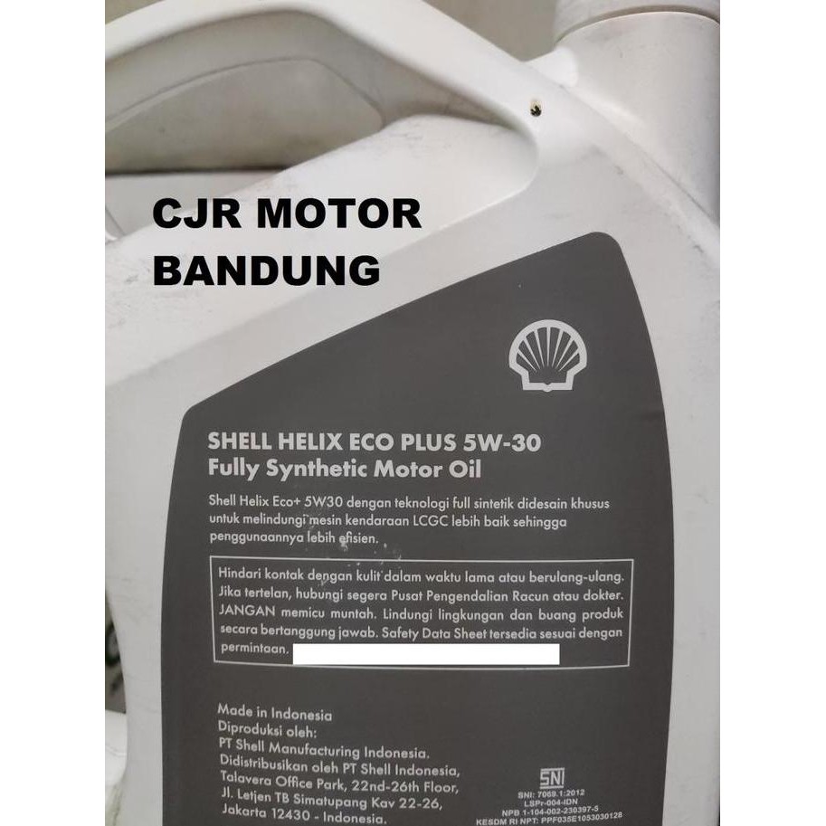 Paket Ganti Oli Shell Helix Eco 5W 30 Oli Mobil Ayla Agya Calya Sigra Best Seller