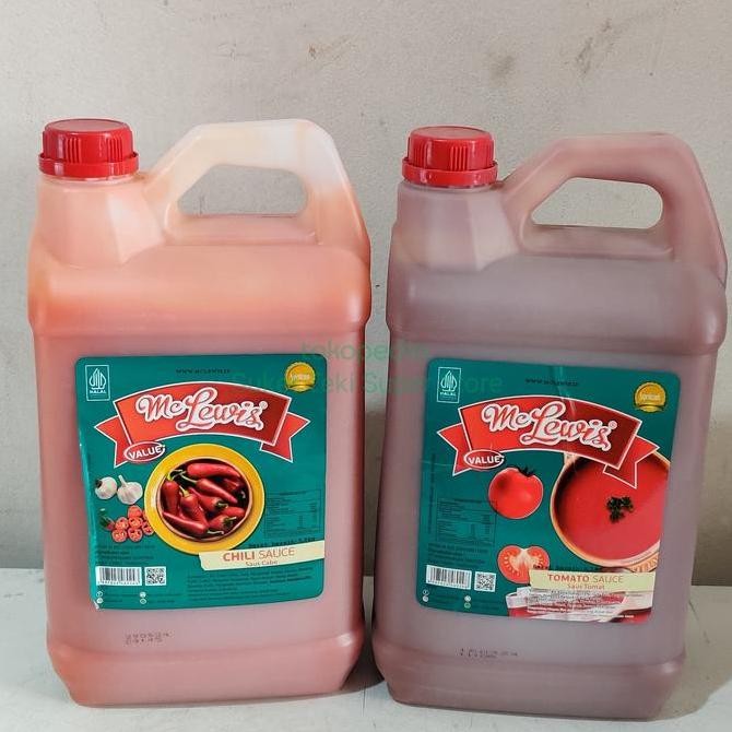 

Tersedia Mclewis Saus Sambal / Tomat Mc Lewis Chili / Tomato Sauce 6kg Derigen