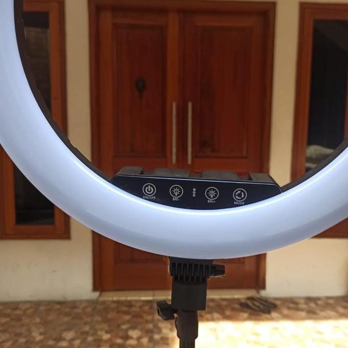 Ringlight Led Ring Light Lampu Hias Mua Led 3 Mode Diameter 40Cm Besar New Stok