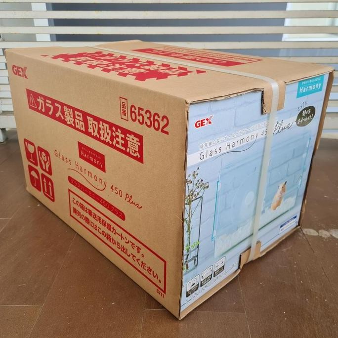 TERBARU - GEX Glass Harmony 450 Plus Premium (kandang hamster)