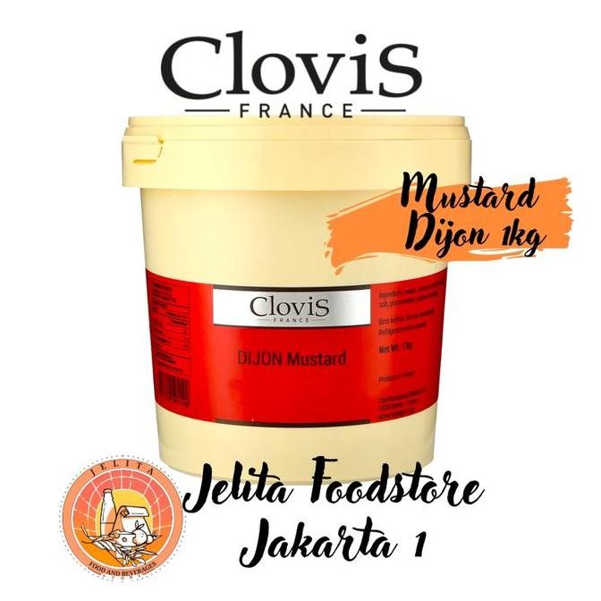 

Tersedia Clovis Dijon mustard 1kg France