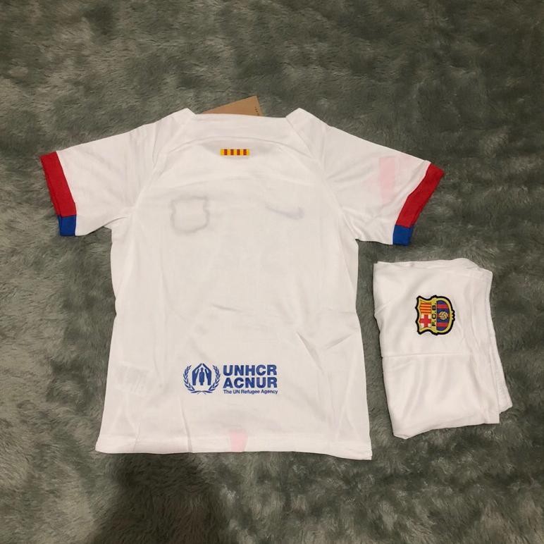 Ready Jersey Kids ( Anak - Anak ) Barcelona Away 2023-2024 Go Thailand
