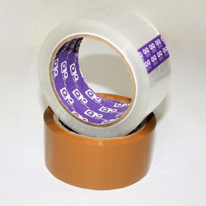 

ready Lakban Bening/Coklat 1slop(6roll)2IncH 45mm x 90Yards "QQ" TOP Quality