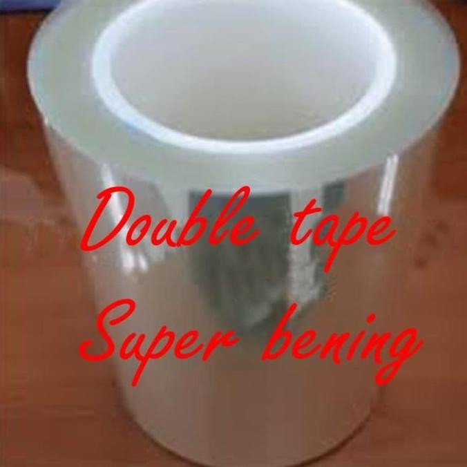 

ready Double Tape Bening 30cm Transparan Tembus Pandang Cocok Utk Glass/Mika